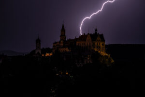 Schloss Sigmaringen mit Blitz